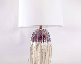 CURREY & CO "MONTMARTRE" CERAMIC DRIP GLAZE LAMP