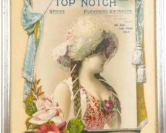 c.1900 RARE TOP NOTCH SPICES ADVERTISEMENT