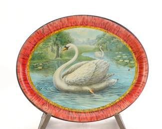 RARE 1905 WHITE SWAN FLOUR ADVERTISING TRAY