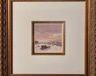JACQUES TOUCHET "VOIR AU CREPUSCULE" 1947 LITHO