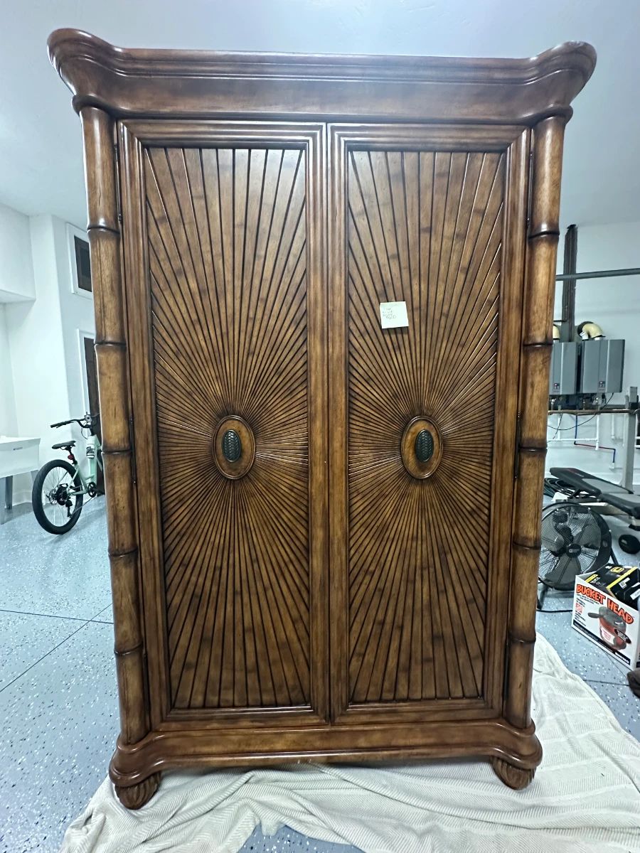 Mahogany Armoire 7'x52"x24"deep excellent condition $600 OBO