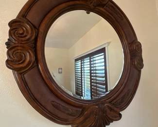 Mahogany mirror 44"x47" $50 OBO