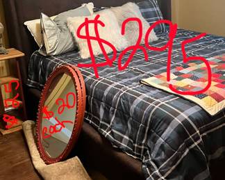 King size bed fabric head 