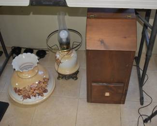 hurrican lamp and potato ben