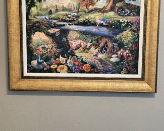 Thomas Kinkade-Disneys Alice Wonderland 18"x27"