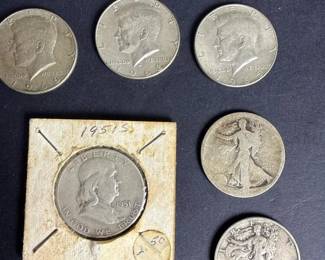 299 ussilverhalfdollarlot1943walking