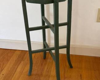 024 24octagonalgreenwoodenplantstand