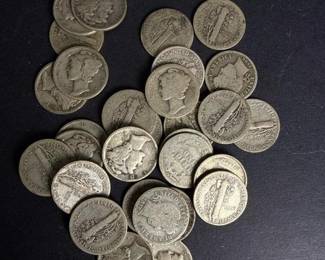 295 bulklot132xussilverdimes90silver