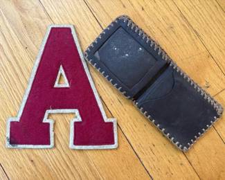 172 vintagechenilleletterapatchandhand
