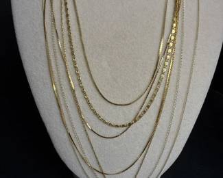 006 assortedgoldnecklaceswithblackstone