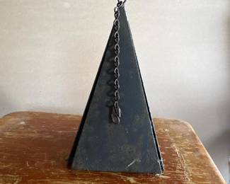 016 vintagehangingtriangulardinnerbell