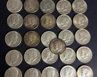031 1964kennedyhalfdollar90silvercoins