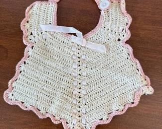 129 handcrochetedbabybib