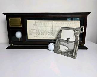 219 golfmemorabiliashadowbox185woodca