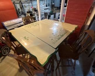 071 vintageenameltopextendingkitchentab