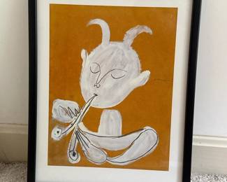 032 125x16framedprintofpablopicassos