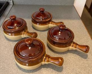 262 setof4taiwanbrownceramicfrenchoni