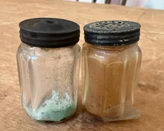 310 vintageminiatureenglishglassshakers