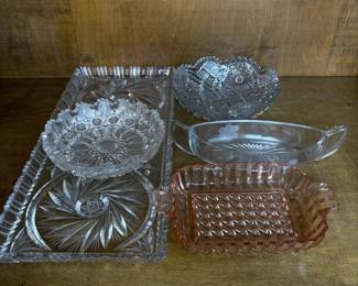 165 pressedcutglassdisheslot