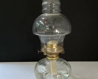 121 clearglasstablekeroseneoillampbras