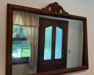 192 vintageornatewoodcarvedwallmirror