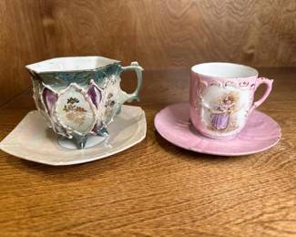 110 vintagedemitasseteacupsaucersetpai