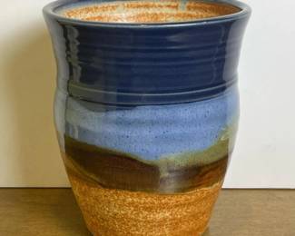225 sunsetcanyonpotterybluebrownglazed