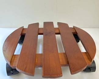 115 woodenplantcaddywith4wheels