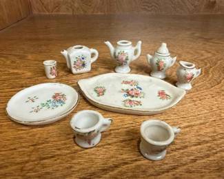 104 miniatureporcelaindollhouseteaset