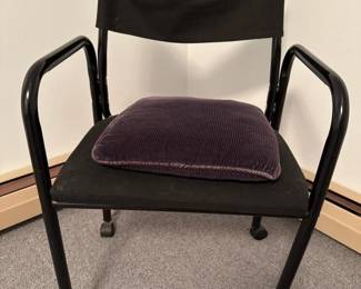 071 blackutilityarmchairwithcasters