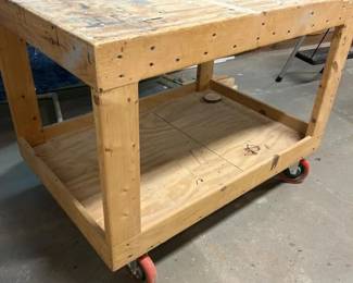 297 rollingcartbenchwithplywoodtopand