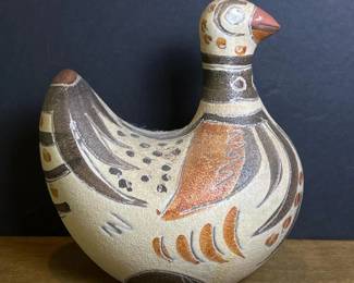 035 mid20thcenturyhandpaintedceramicbi