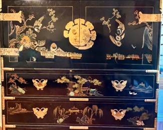 Antique-Style Chinoiserie Chest