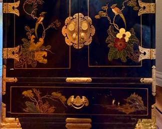 Antique style Chinoiserie Chest small