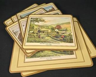 158 vintagepimpernelenglishvillagescene