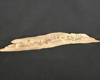 227 driftwoodwallartwithpyrographynauti