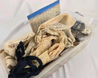 130 vintagelacetrimribbonlot