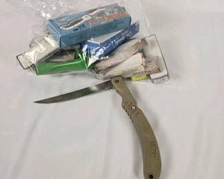172 lotoffoldingpocketknivesfrostcutle