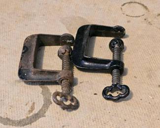 418 vintage2inchcclampscastironornate