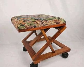 255 vintageadjustablefoldingfootstoolon