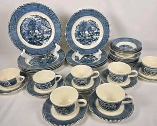 271 vintageroyalchinacurrierivesdinnerw
