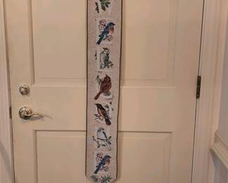 426 birdswelcomeembroideredwallhangingt