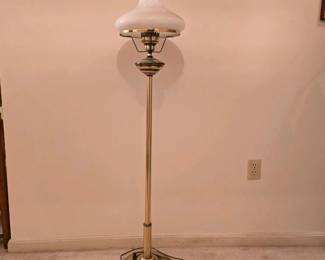 310 vintagebrasstorchierefloorlampopal