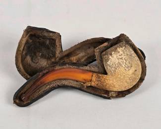 047 antiquemeerschaumtobaccopipehandcar