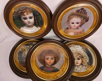 345 setof5seeleydollcollectionframedp