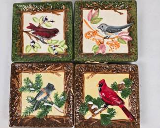 138 mwwmarketwoodlandbirdsceramicplates