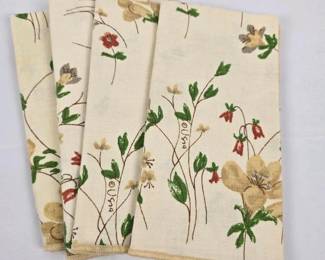 126 setof4usnafloralprintdinnernapkin