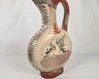 048 vintagehandpaintedfolkartpotteryce