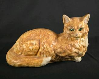 223 handpaintedceramiccatfigurine135l