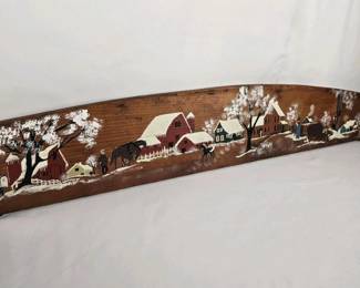 209 handpaintedrusticwoodenwallartwint
